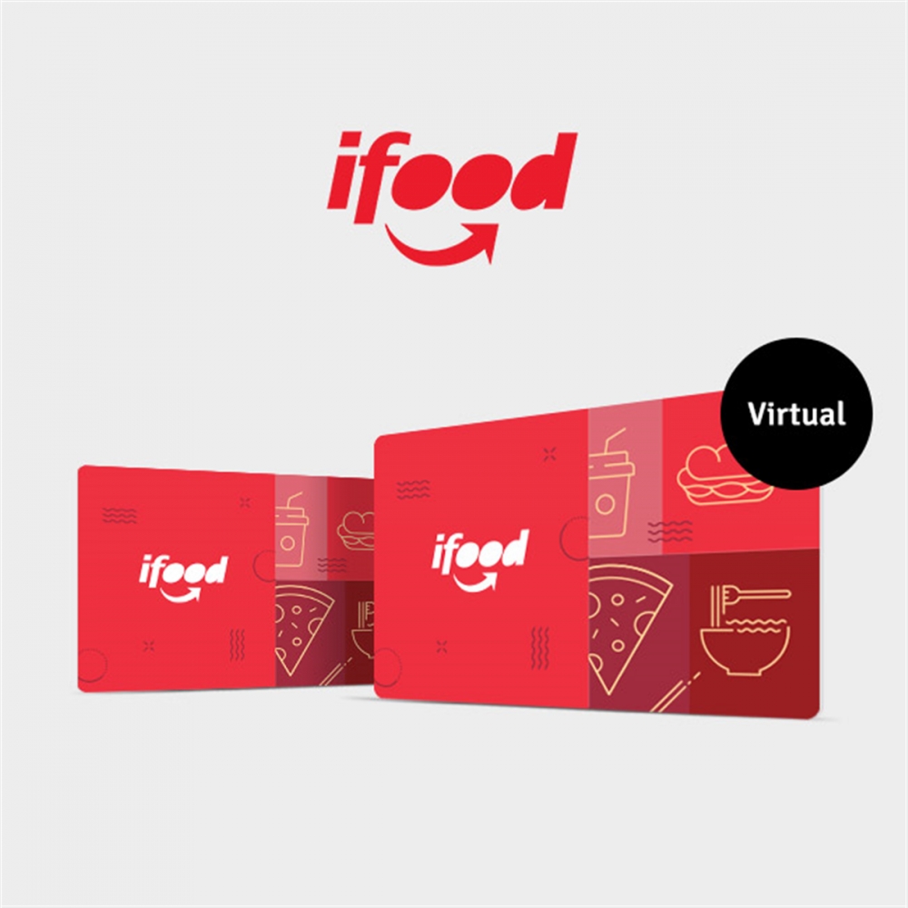 Vale Cartão Presente - iFood Card Virtual 50 Reais  Card Store - Card  Store - Cartão Presente, Voucher, Vale Presente, Gift Card PSN, Xbox,  Netflix, Google, Uber, iFood, Steam e muito mais!